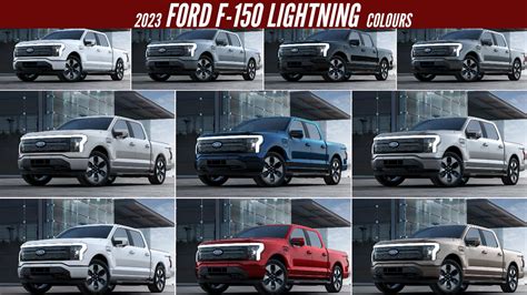 2023 Ford F-150 Lightning Platinum - All Color Options - Images | AUTOBICS