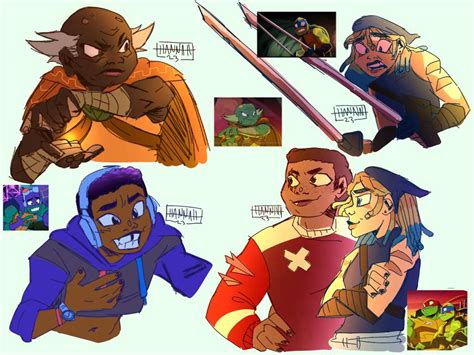 Human Redesigns // Rottmnt (scene redraws) | Teenage Mutant Ninja Turtles Amino