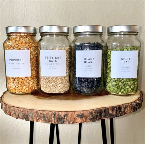 CUSTOM Spice Jar Labels Mason Jar Labels Container Labels - Etsy