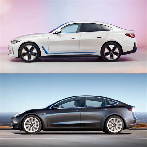 Photo Comparison: BMW i4 vs Tesla Model 3