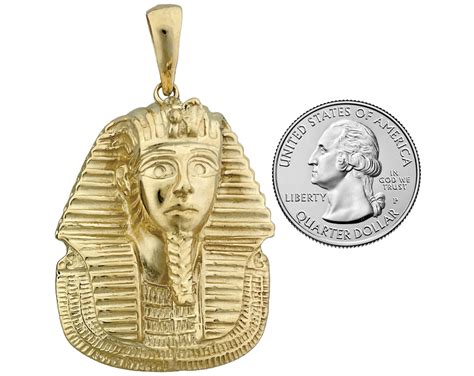 14K Gold King Tut Pendant