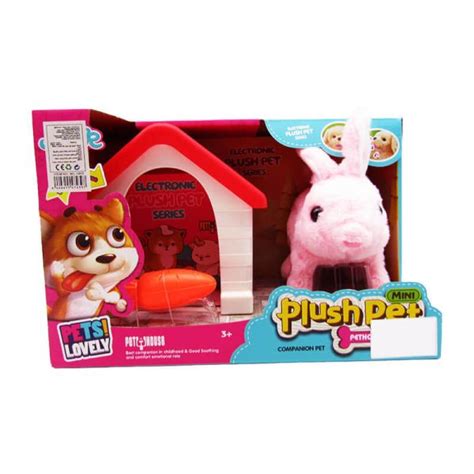 Mini Plush Pet With Sound And Light – Rabbit With House From first day of motherhood