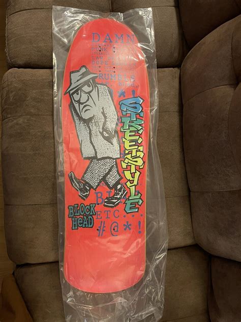 Blockhead Grumpy Man Skateboard Deck Signed, Artwork And Numbered! Sold Out! | eBay