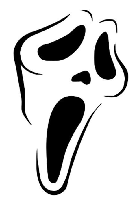 Ghostface Scream Halloween SVG for Craft Machines Cricut Cameo - Etsy UK