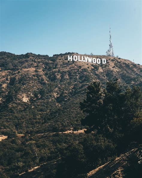 HD wallpaper: bird's-eye view of Hollywood Sign, Hollywood hill, Los ...