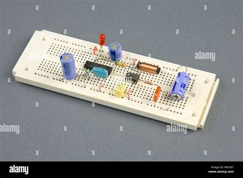 prototype experimental electronic circuit board / breadboard Stock ...