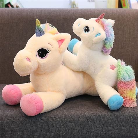 $2.77 - $6.46 Big Eyes Large Stuffed Unicorn Plush Pillow | Unicorn stuffed animal, Unicorn ...