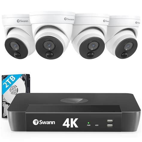 Swann 4K Master Security Camera System, 80° Wide Angle for Indoor ...