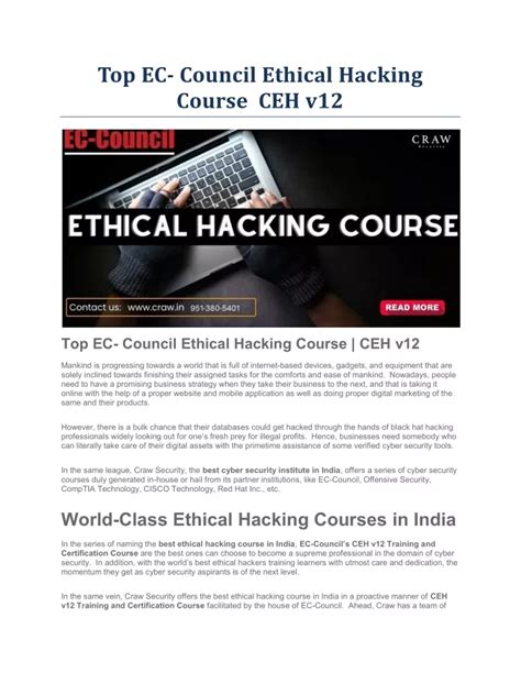 PPT - Top EC- Council Ethical Hacking Course CEH v12 PowerPoint ...