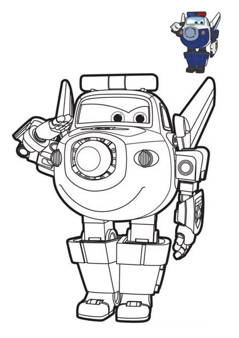 43+ Super Wings Coloring Pages Donnie