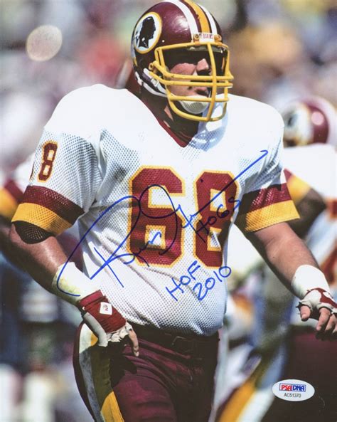 Russ Grimm Signed Redskins 8x10 Photo Inscribed "HOF 2010" & "Hogs" (PSA COA) | Pristine Auction