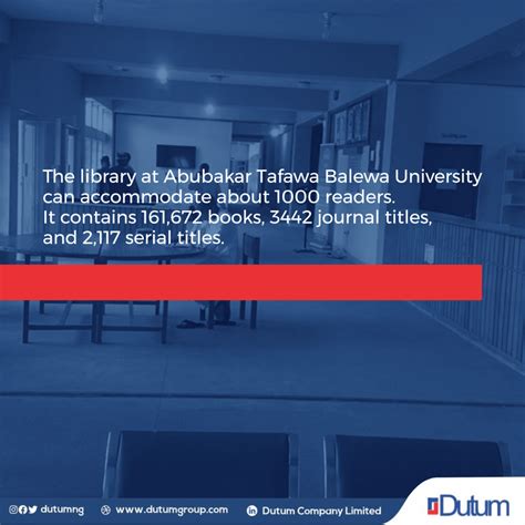 About the Abubakar Tafawa Balewa University Library