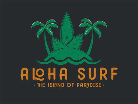 Aloha Surf. A vintage illustration for surfers by Ardian | Logo ...