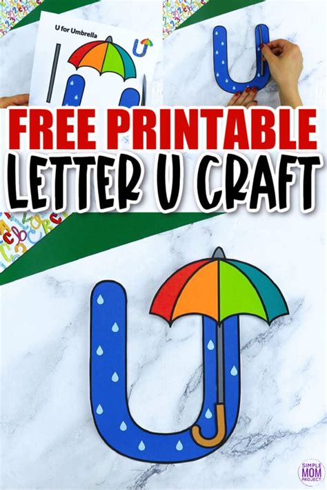 Free Printable Letter U Craft Template - Simple Mom Project