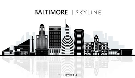 Baltimore skyline silhouette #AD , #affiliate, #Ad, #silhouette, #skyline, #Baltimore ...