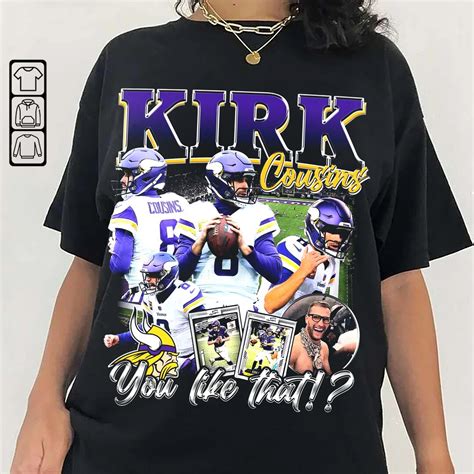 KIRK COUSINS Sport Shirt Kirk Cousins Tshirt Vintage 90s - Etsy