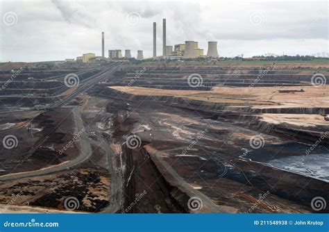 The Loy Yang Power Station Seen from Across the Open Cut Coal Mine. Stock Photo - Image of ...