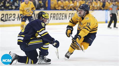 Quinnipiac vs. Michigan: 2023 NCAA Frozen Four semifinal highlights ...