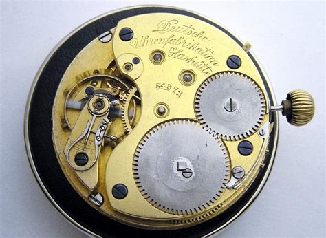 A. Lange & Sohne pocket watch movement No 54972, Glashutte ~1905 ...