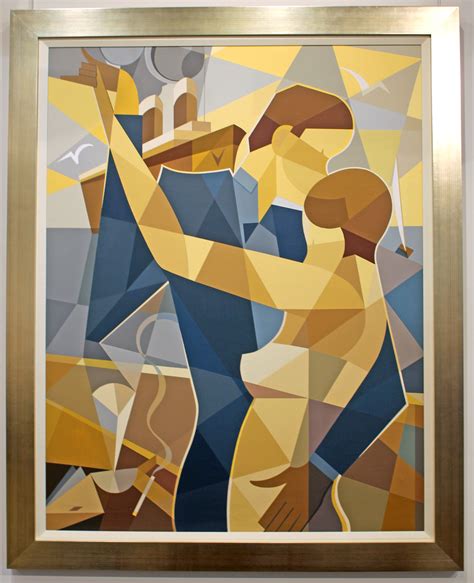 Cubist Contemporary Painting Dancing Couple | Modernism