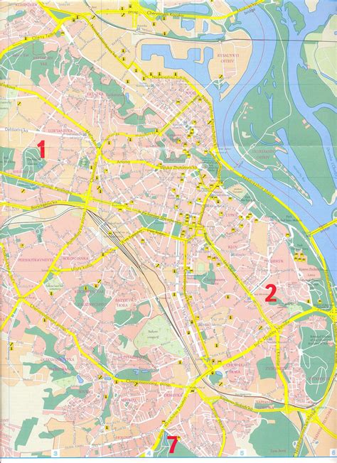 Maps of Kiev | Detailed map of Kiev in English | Maps of Kiev (Ukraine ...