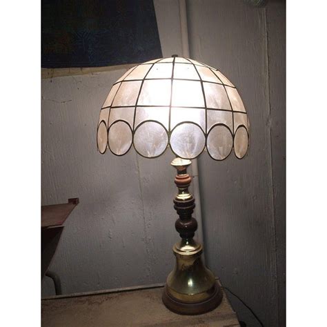 Vintage Capiz Shell Lamp | Chairish