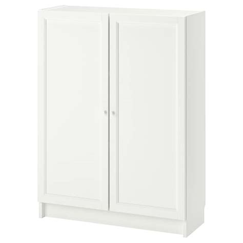 BILLY / OXBERG Bookcase with doors - white - IKEA