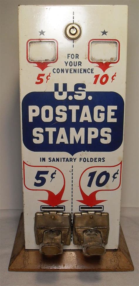 1960s Vintage U.S. Postage Stamp Vending Machine | Postage stamps ...