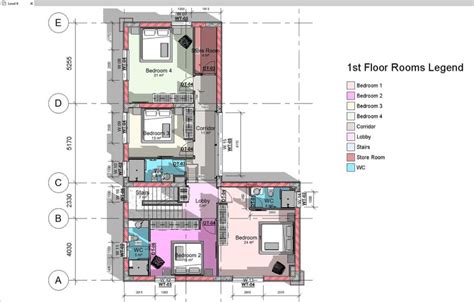 Revit Room Creation Annotation: A Complete Guide with Color Floor Rooms Legend and Schedule ...