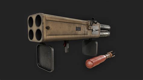 3D model M202 FLASH rocket launcher VR / AR / low-poly | CGTrader