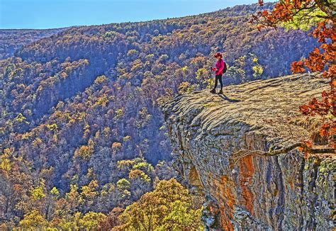 Hawksbill Crag Hiker Photograph by Dennis Cox | Fine Art America