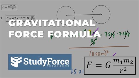 Using the Gravitational Force Formula - YouTube