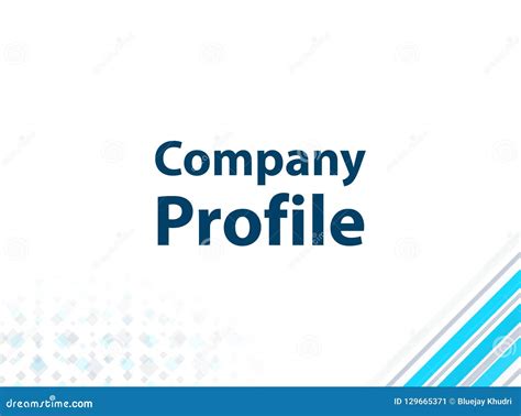 Company Profile Modern Flat Design Blue Abstract Background Stock Illustration - Illustration of ...