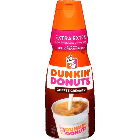 Dunkin Donuts, Coffee Creamer Extra Liquid Creamer, 32 Fl. Oz ...