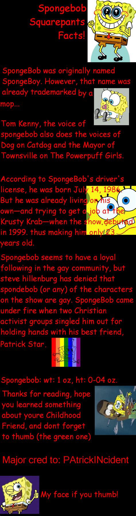 SPONGEBOB FACTS