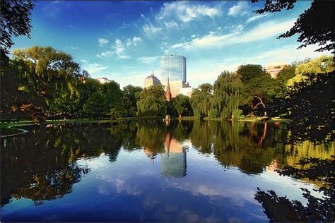 Boston Gardens(Public/Private) & Monuments: Boston Public Garden in its ...