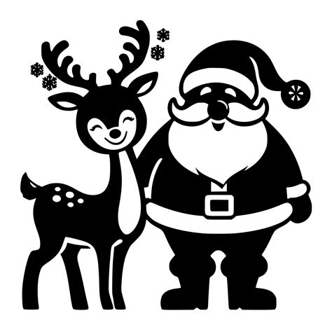 Santa's Reindeer SVG Image: Perfect for Cricut, Silhouette, Laser