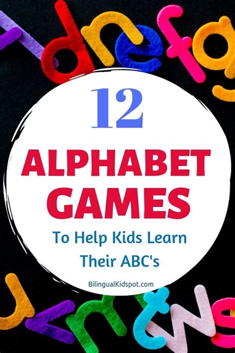 12 Alphabet Games for Kids: Teaching the Alphabet