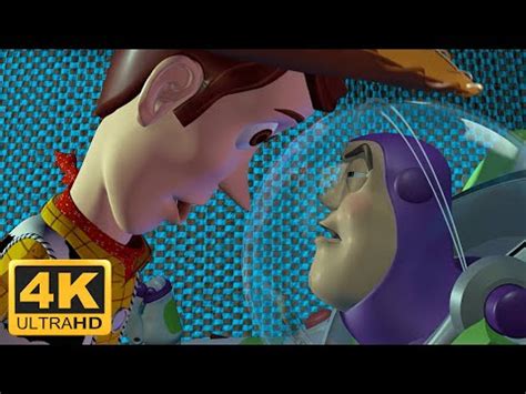 Toy Story (1995) Woody & Buzz Fight, Woody VS Buzz, Woody & Buzz Argue (Remastered 4K 60FPS ...