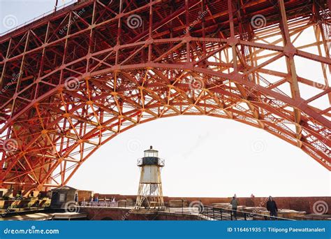 Fort Point Golden Gate Bridge Building Stock Image - Image of california, beautiful: 116461935