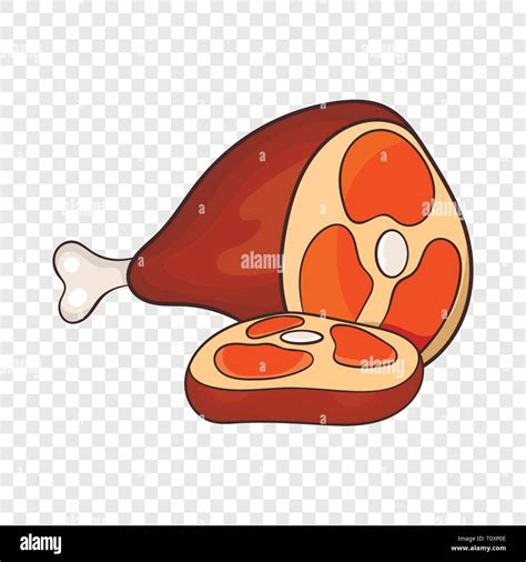 Sabrosa carne de cerdo, el icono de estilo de dibujos animados Imagen Vector de stock - Alamy