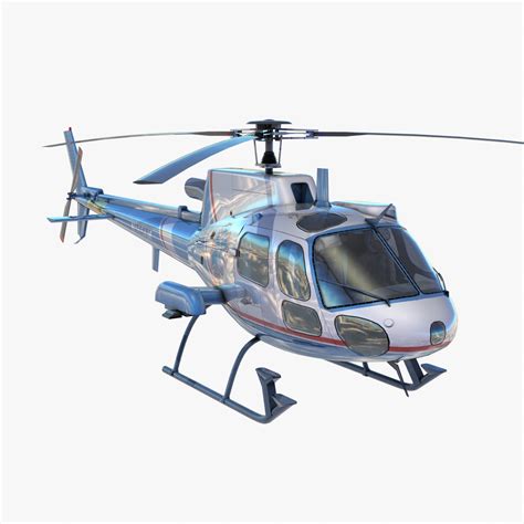 as350 medical rescue helicopter 3d max