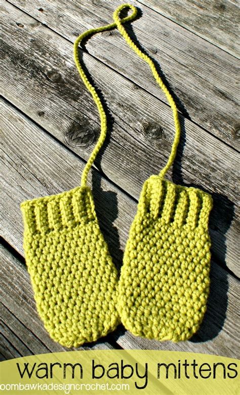 Warm Crochet Baby Mittens Free Pattern