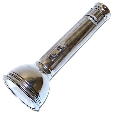 Vintage Flashlight - Silver Light for Outdoor Camping