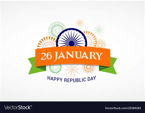 Indian republic day concept design banner poster Vector Image