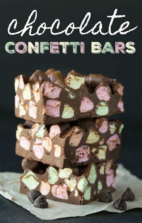 Chocolate Confetti Bars - Simply Stacie