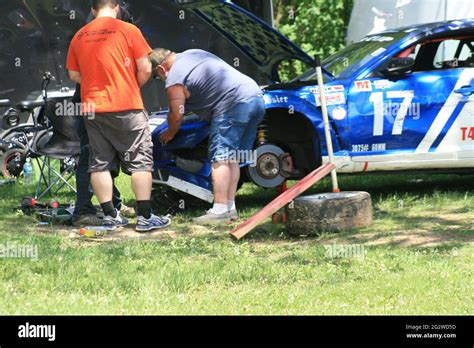 Camping area paddock at Road America Raceway Stock Photo - Alamy