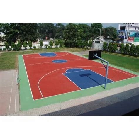 Synthetic Outdoor Basketball Court Flooring at Rs 40/square feet ...