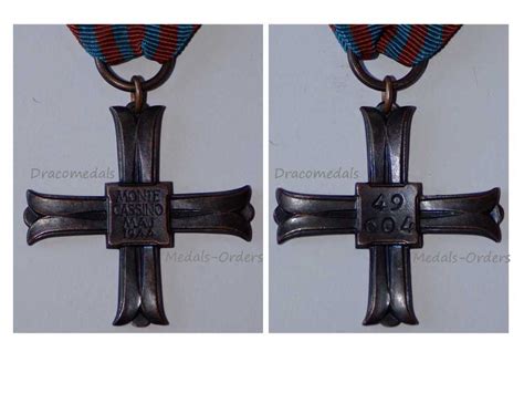 Poland WWII Monte Cassino Commemorative Cross 1944 Polish Military Medal Army Exile Decoration ...