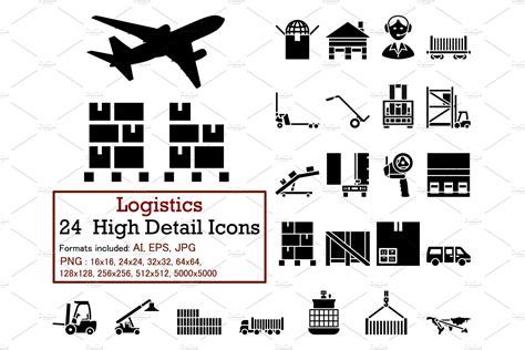 Logistics Icon Set – MasterBundles